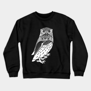 Two owls - vintage animalia Crewneck Sweatshirt